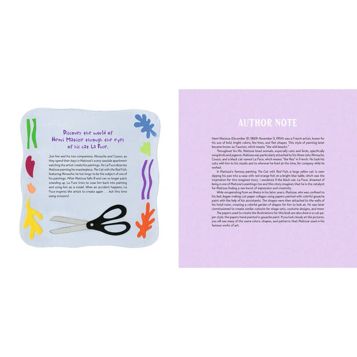 Schiffer Kids - Vente Preschool Book (3-5) - Un tableau ronronneux : l'autre grand chat de Matisse1