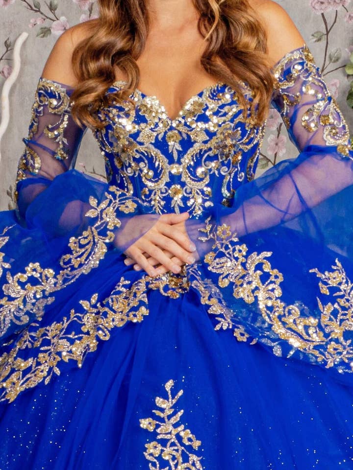 LA Merchandise - Wholesale Gown – Women's - LAS3184 Off-Shoulder all Gown with Glitter5