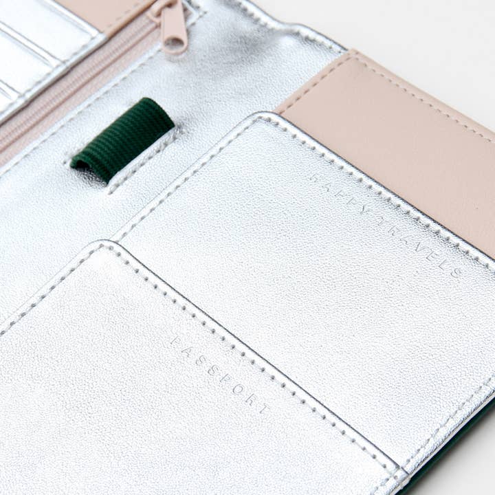 Caroline Gardner - Wholesale Wallet - Women's - Green Travel Wallet