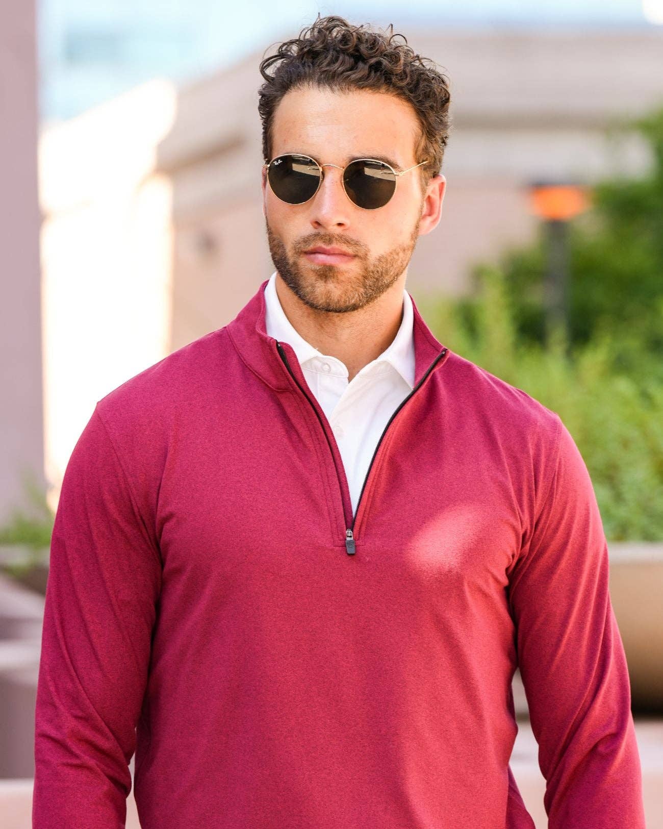 USA Palm – Polo - Homem por atacado – Fecho de 1/4 Mesclado5