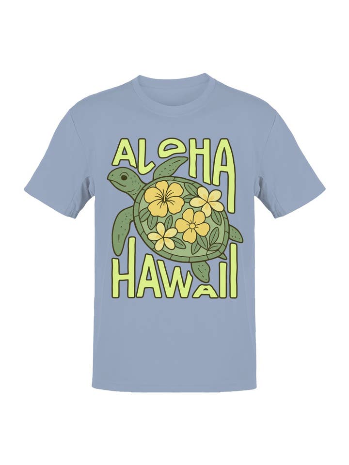 Aloha Hawaii Turtle Design Men's T-shirt for wholesale by TShirtGuys.com