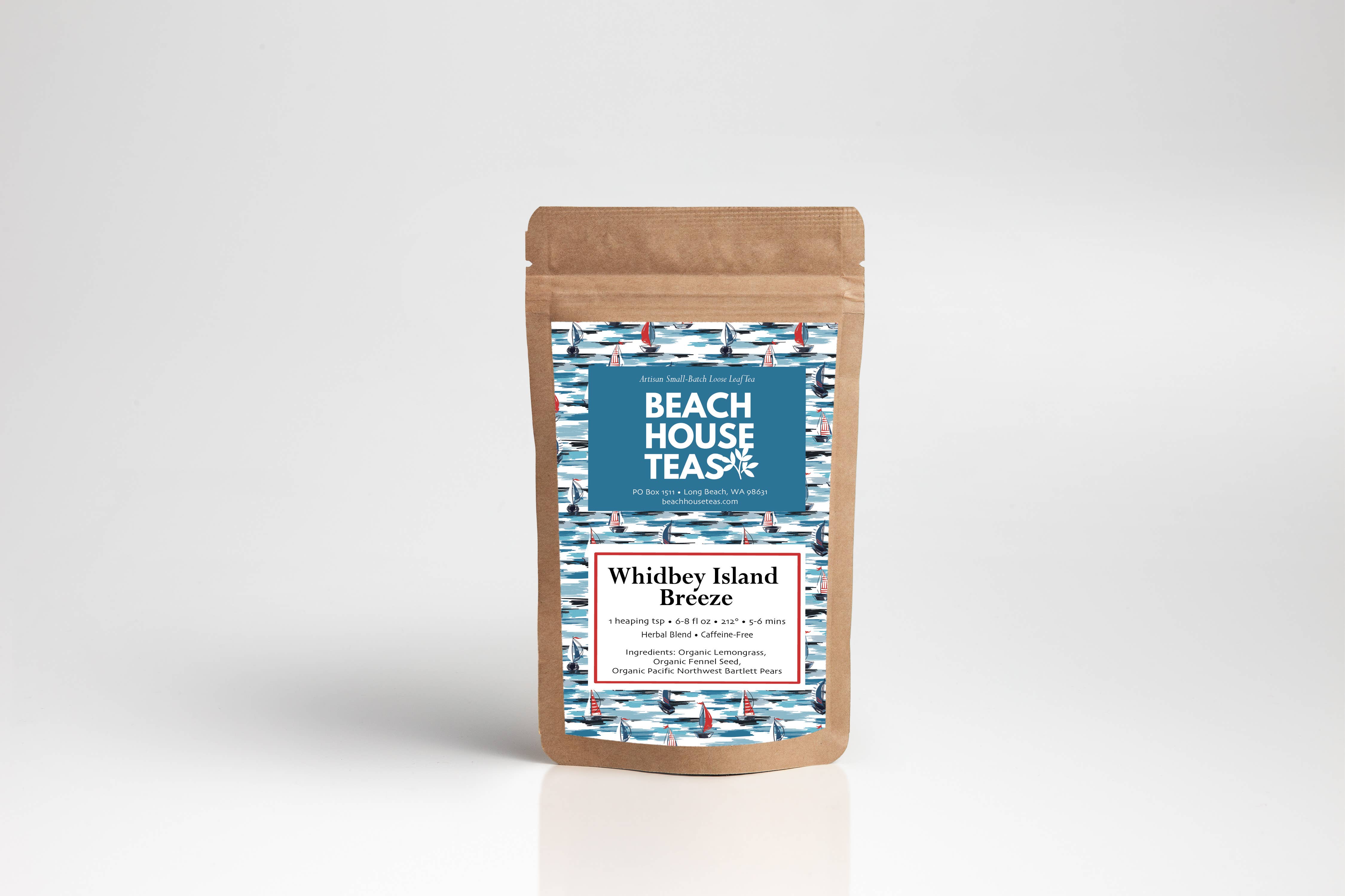 Beach House Teas - Venta al por mayor Tés a granel - Té artesanal de hojas sueltas Whidbey Island Breeze