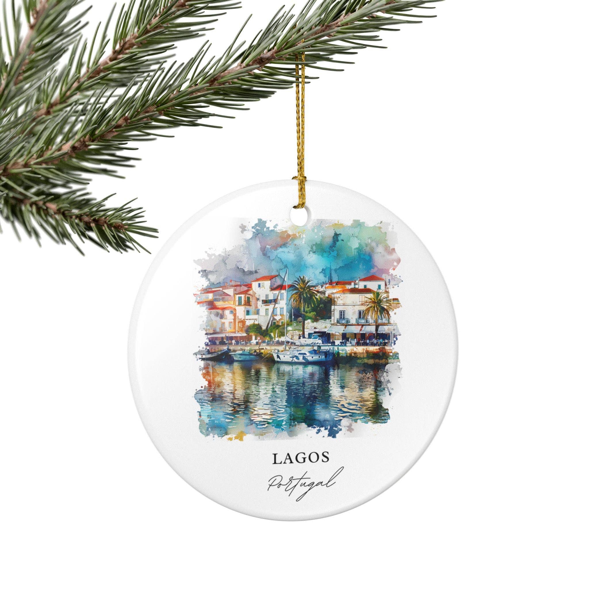 Premium Travel Art - Wholesale Ornament - Lagos Portugal Ornament: Unique Lagos Souvenir, Lagos Xmas Decor, and Authentic Lagos Portugal Gift3