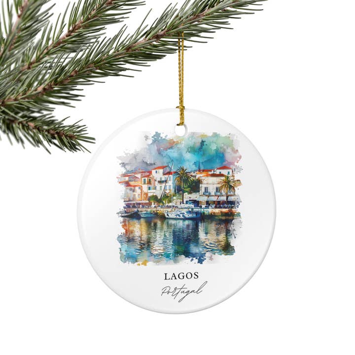Premium Travel Art – Engroshandel Pynt – Lagos Portugal Ornament: Unikt Lagos Souvenir, Lagos Julepynt og Autentisk Lagos Portugal Gave3