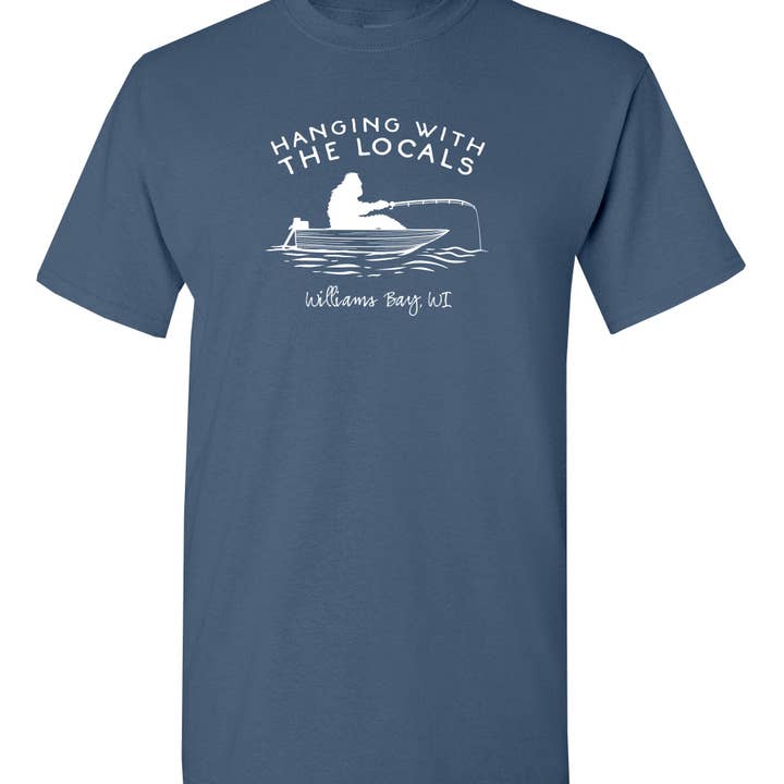 Geneva Lake Custom - Bigfoot - Unisex SS T-shirt for wholesale by The Buffalo Works