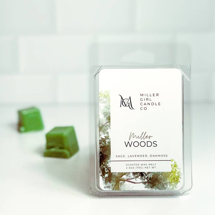 Miller Woods | Wax Melts for wholesale by Miller Girl Candle Co