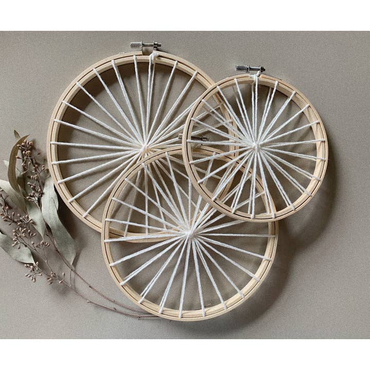 Euca Design - Wholesale Craft Supplies - Set of Three Warped Hoops: 6”, 7”, 8”