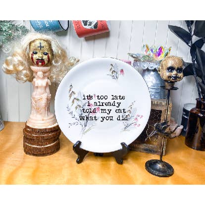 Geüpcyclede grappige borden, al aan mijn kat verteld, cadeauwinkel voor wholesale door pretty little creeps