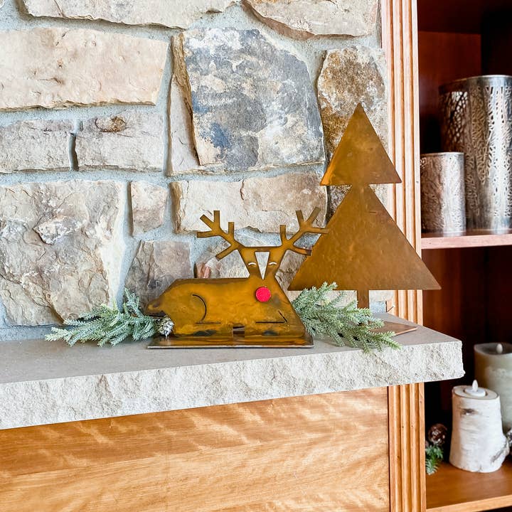 Prairie Dance - Wholesale Christmas Decoration - Contemporary Reindeer-Donner, Christmas Decor Deer Figurines