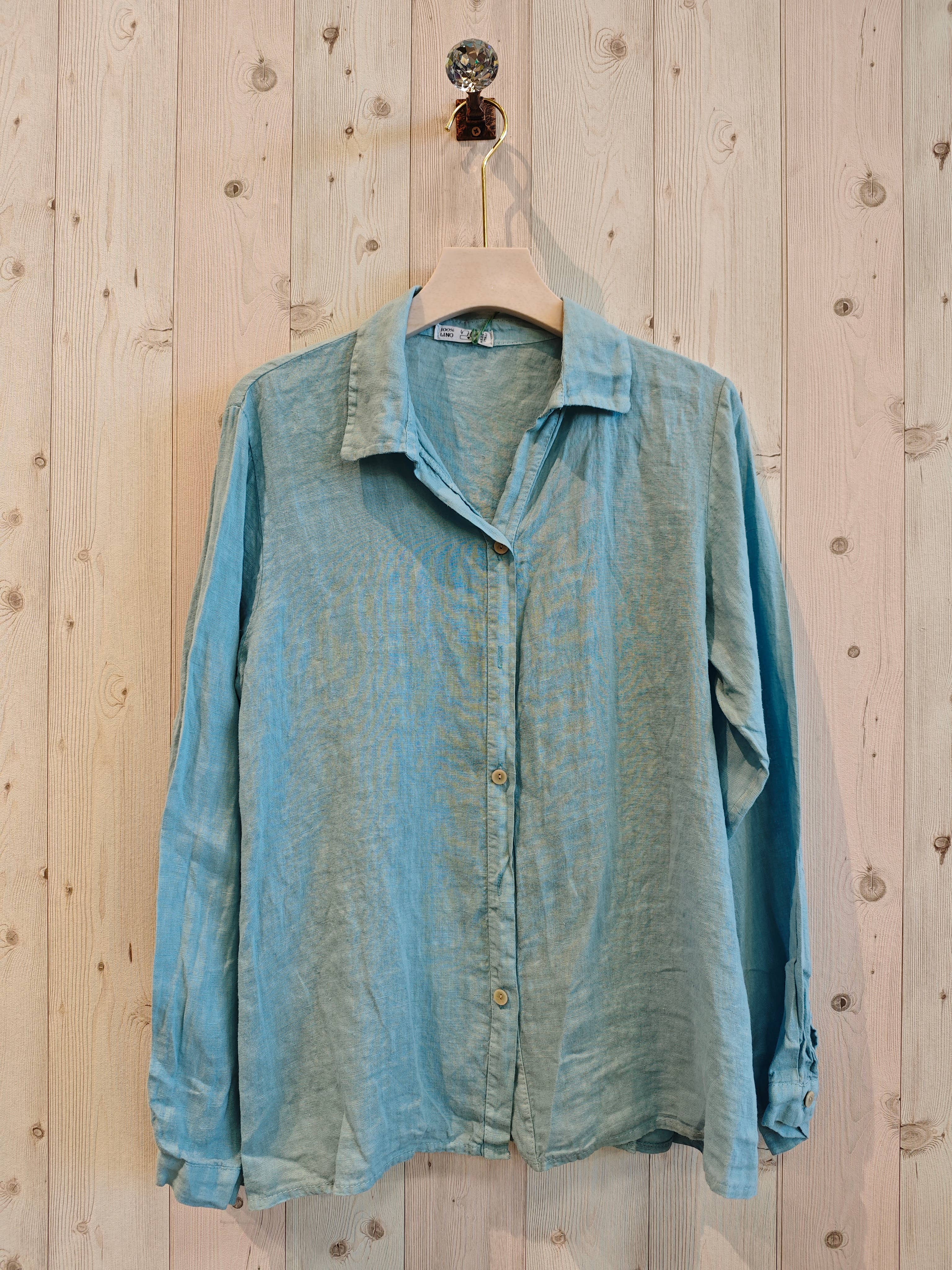 Linen & More - Vente Chemise à col boutonné – femme - Chemise basique pour femme 100 % lin5