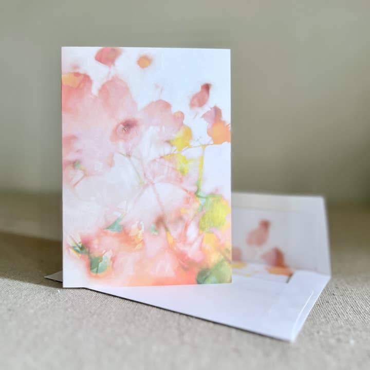 Biglietto di Auguri A6 con Fodera Personalizzata per Busta • Sovrapposizione Floreale per la vendita all'ingrosso da parte di Renée Stramel