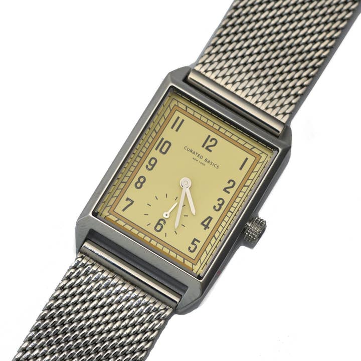 Curated Basics - Vente Montre – homme - Montre rectangulaire classique