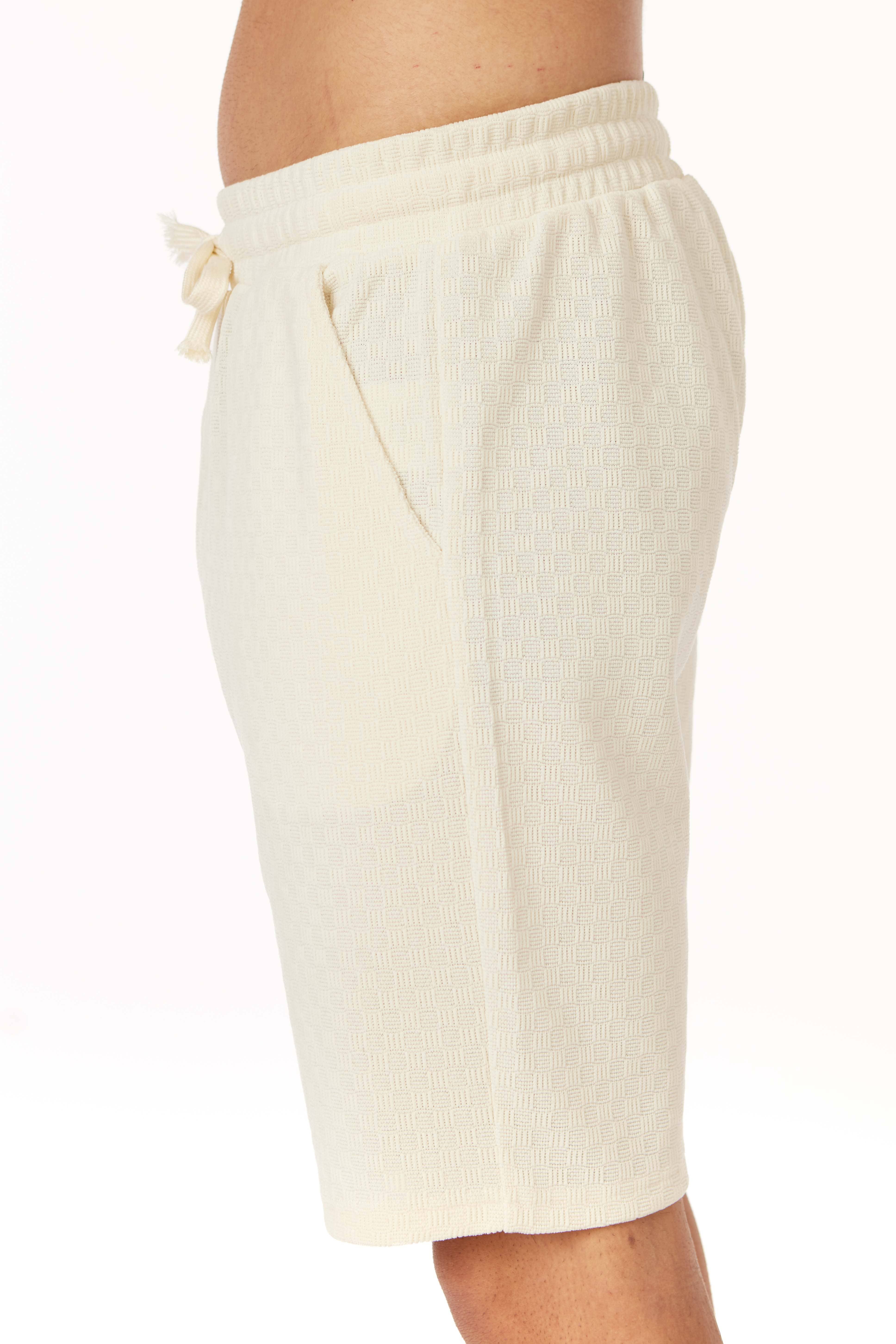 HB Apricot  Men's Short Sleeve Textured T-Shirt & Short Set (Apricot) for wholesale on Faire5