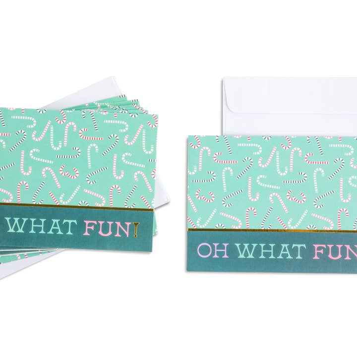 Core Home - Wholesale Stationery/Notecard Set - Set of 12 Greeting Cards - Fa - La - La