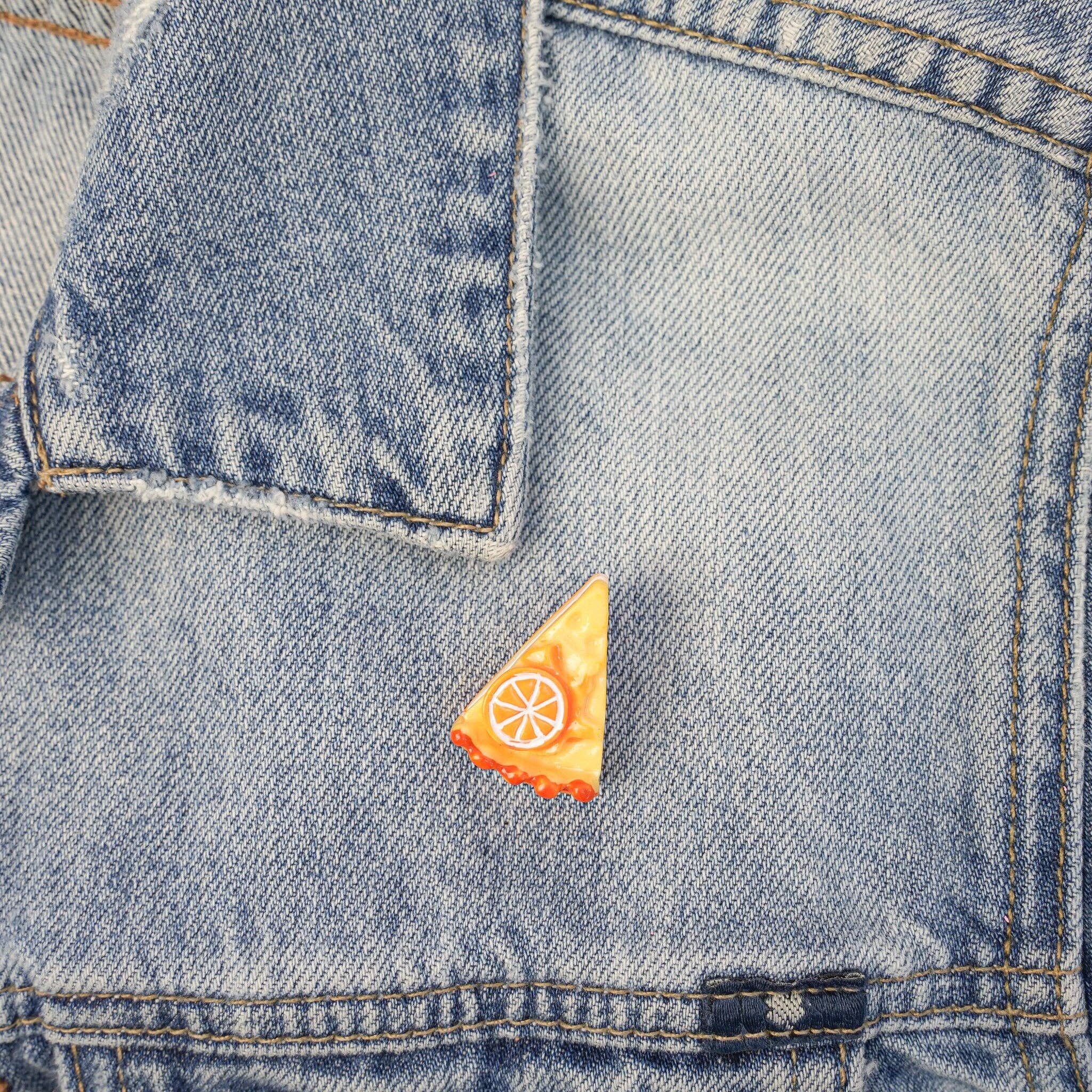 Mini Story Co - Wholesale Lapel Pin/Button - Lemon Pie Pin | Lemon Cake Brooch | Whimsical Dessert Brooch  | Dessert Lover's Gift | Cute Foodie Accessories | Miniature Lemon Pie4