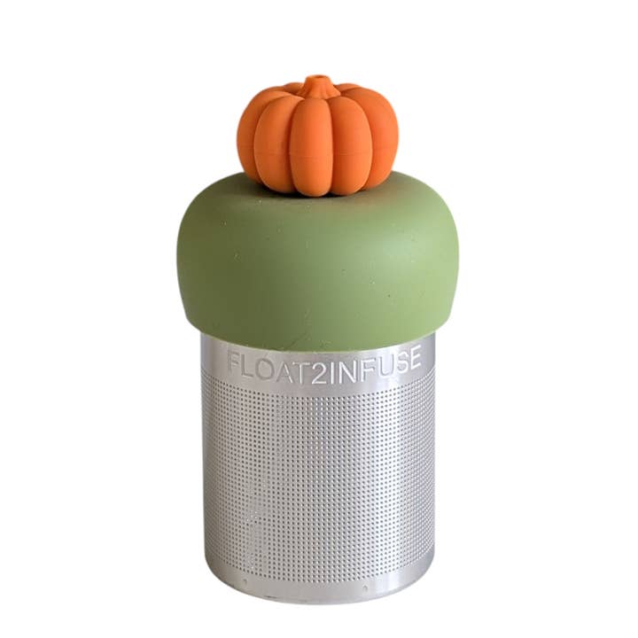 Pumpkin | Floating Tea Steeper | Green Base | Orange for wholesale by Float2infuse Tea Infuser
