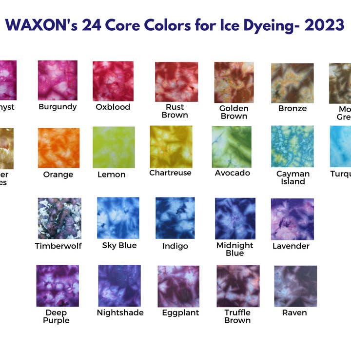 WAXON Batik & Dye Studio – Engroshandel DIY-hobbysæt – Ice Dye Budget Kit til perfekt hjemme is slips farvning