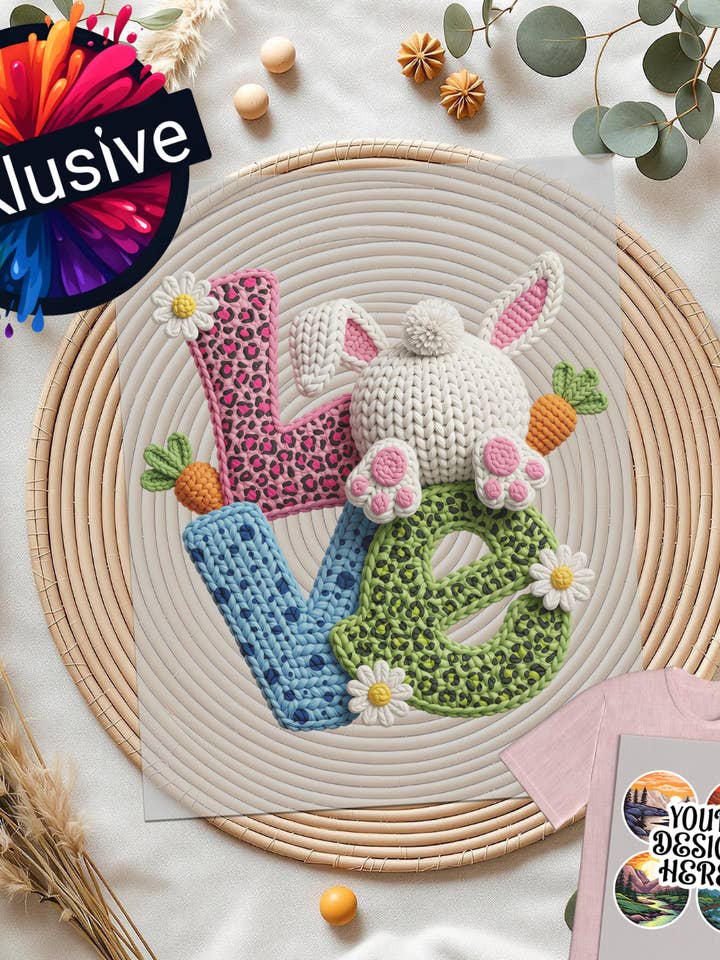 Yarn Easter LOVE DTF for wholesale by Inklusive Printing, Designs & More