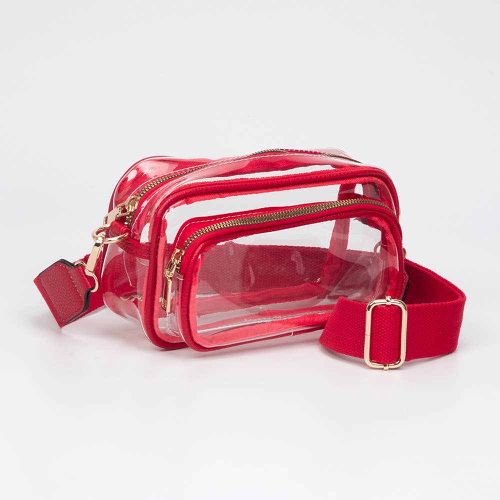 Sensibling Corp. - Wholesale Crossbody Bag - Women's - Transparent Rectangular Crossbody Bag5