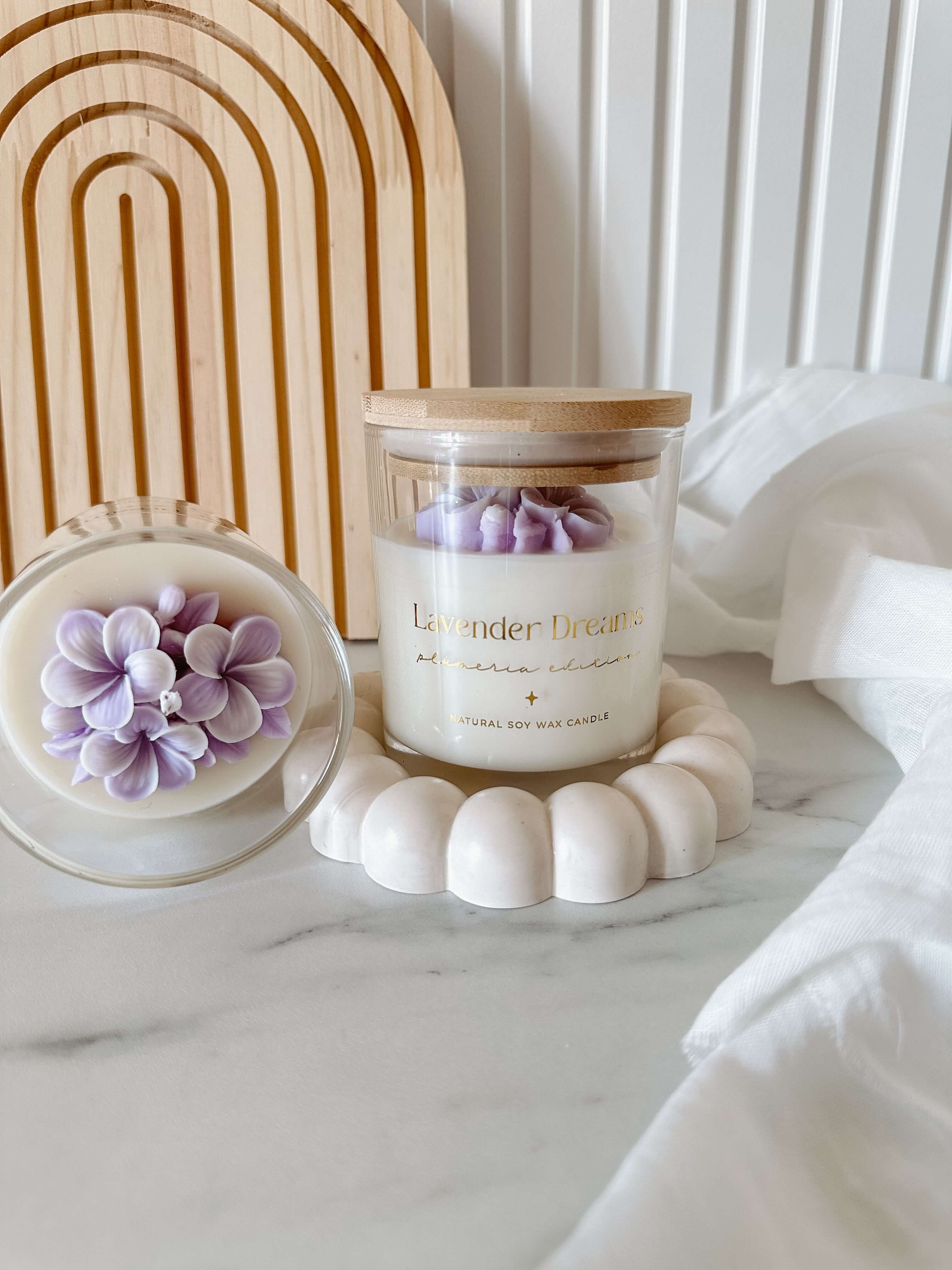 Tsuki Box - Wholesale Jar/Filled Candle - Botanical Candle | Plumeria Edition | Lavender Dreams 200g3