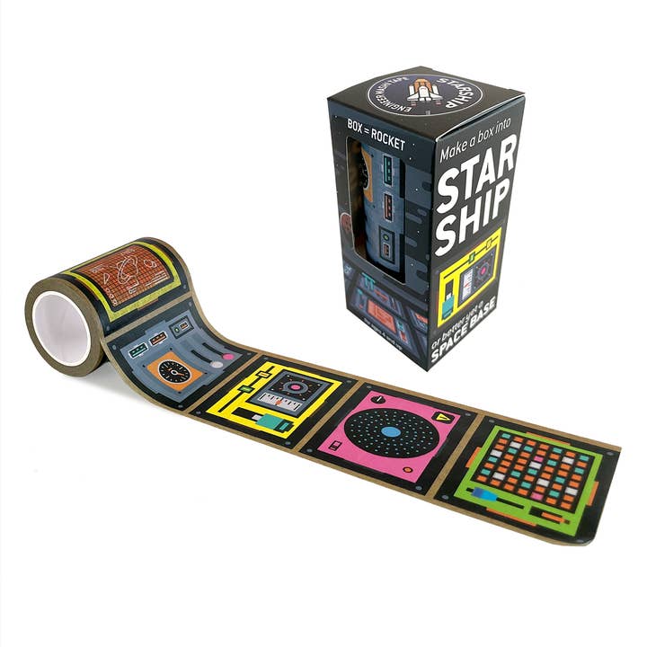 Star Ship Engineer Tape | Pretend Play Spaceship Washi Tape for wholesale by Copernicus Toys