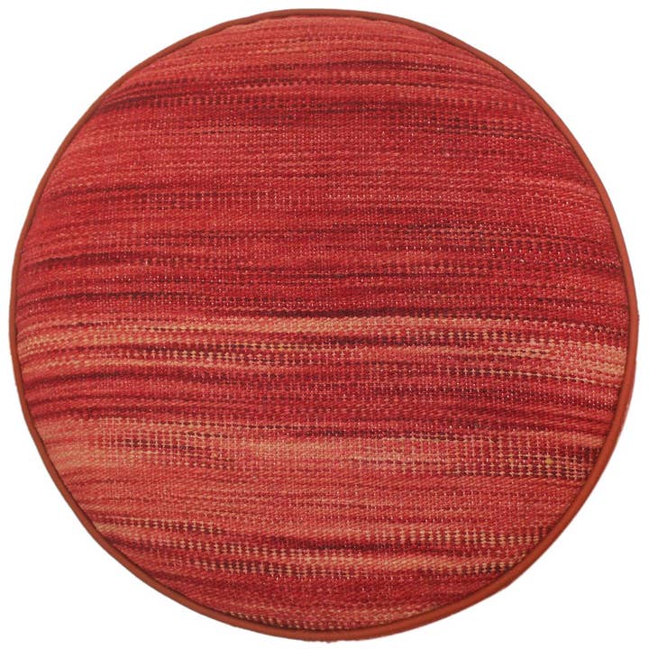 Moderne Adelyn Handgemaakte Kilim Beklede Poef voor wholesale door Arshs Fine Rugs