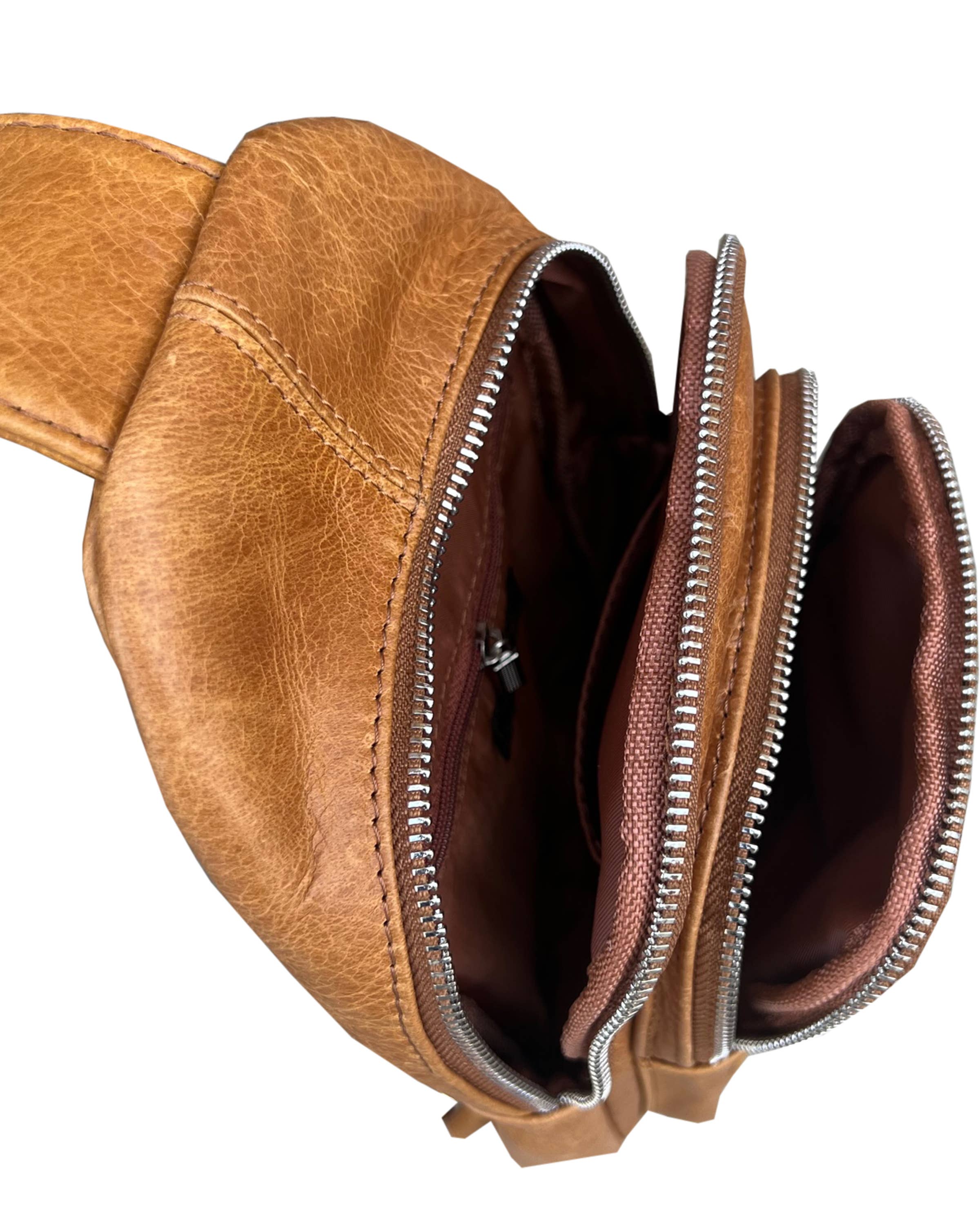 Roma Leathers, Inc. - Wholesale Crossbody Bag - Women's - W009Cowhide leather Sling bag with adjustable shoulder strap14