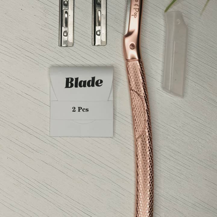 Eco & Pop gezichtsscheermesje in roségoud voor wholesale door Eco and Pop