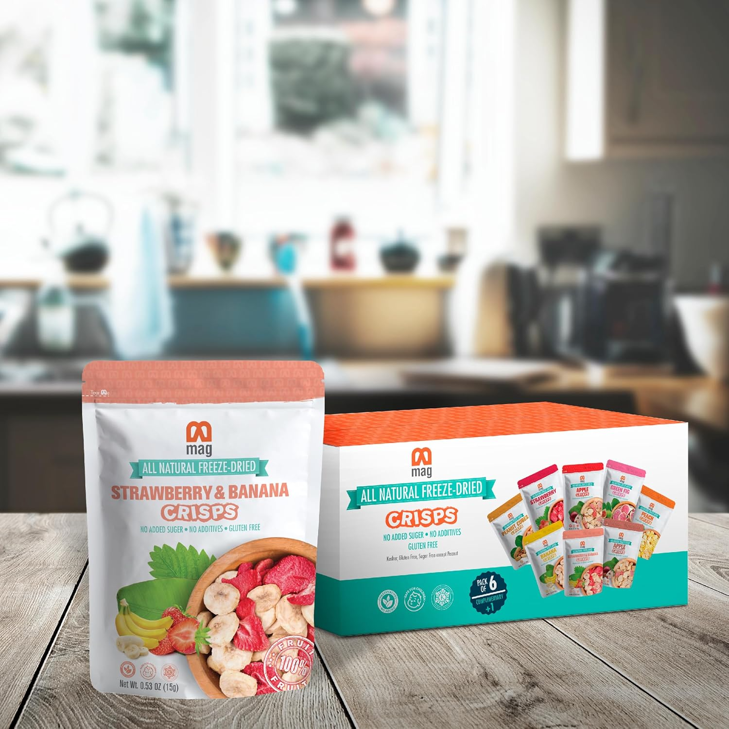 MAG - Wholesale Dried/Dehydrated Fruit - MAG Freeze Dried Fruit Snacks Strawberry Banana Snack Candy6