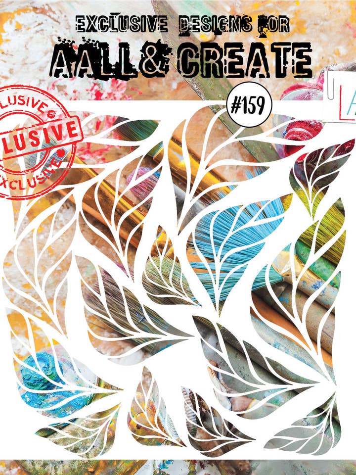 #159 - Stencil 15,2 x 15,2 cm - Sempreverde per la vendita all'ingrosso da parte di AALL AND CREATE