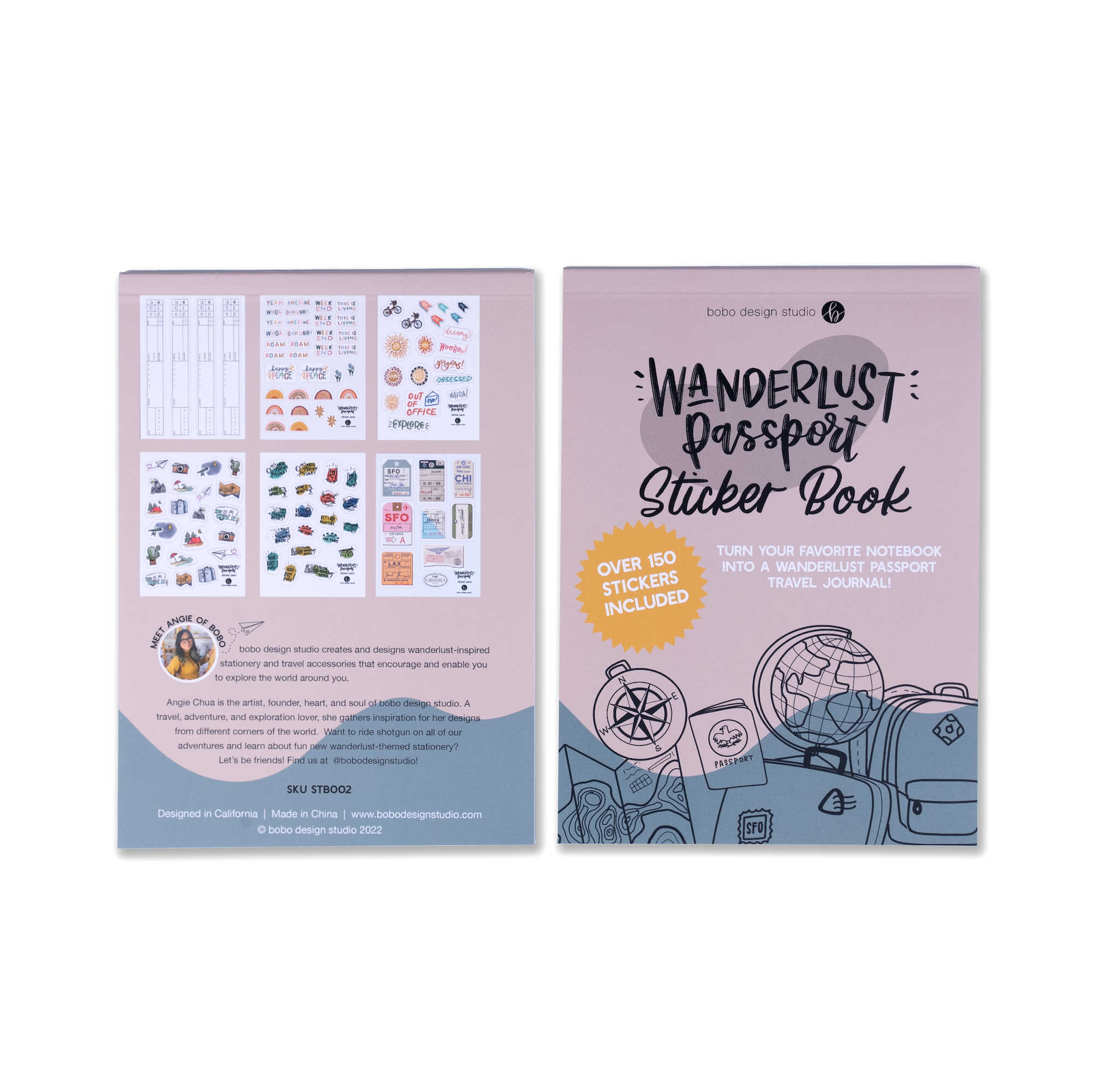 Bobo Design Studio - Wholesale Sticker - Wanderlust Passport Sticker Book3