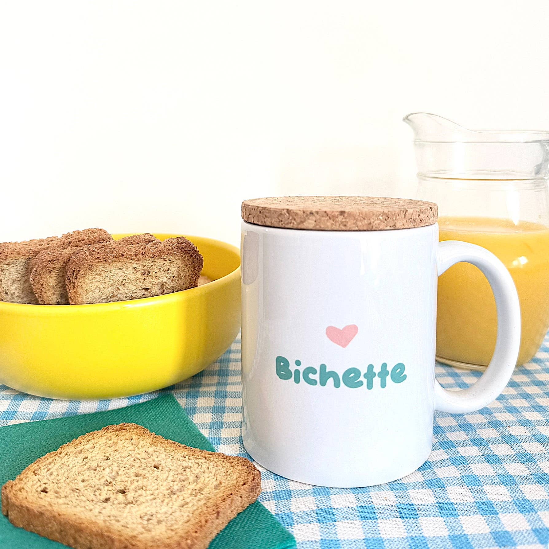 Marcel & Lily - Wholesale Coffee Mug - Pop Mug "Bichette" with its cork lid0