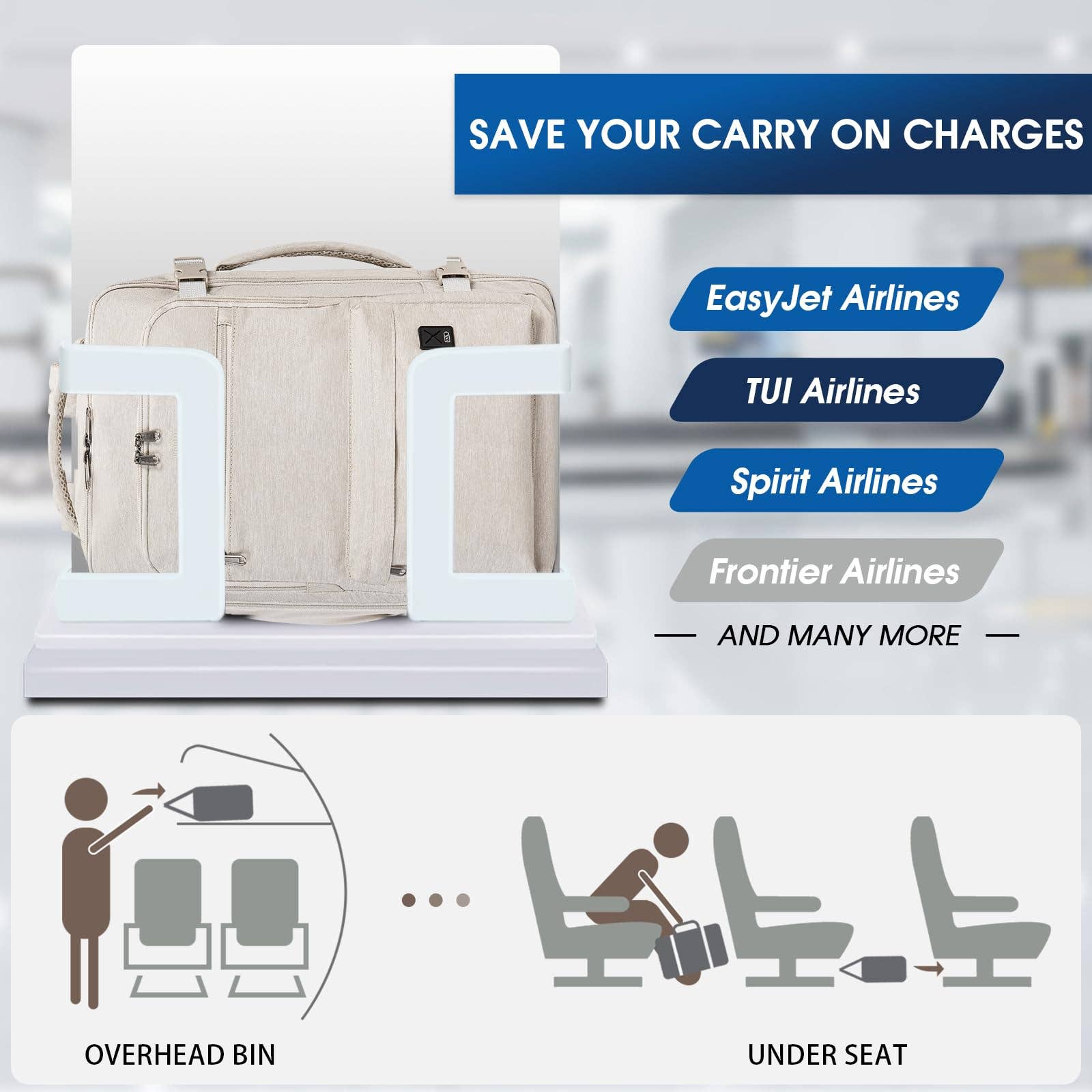 wandf - Wholesale Backpack - Unisex - Laptop Backpack 17 Inch with Wet Pocket For Spirit Airlines40