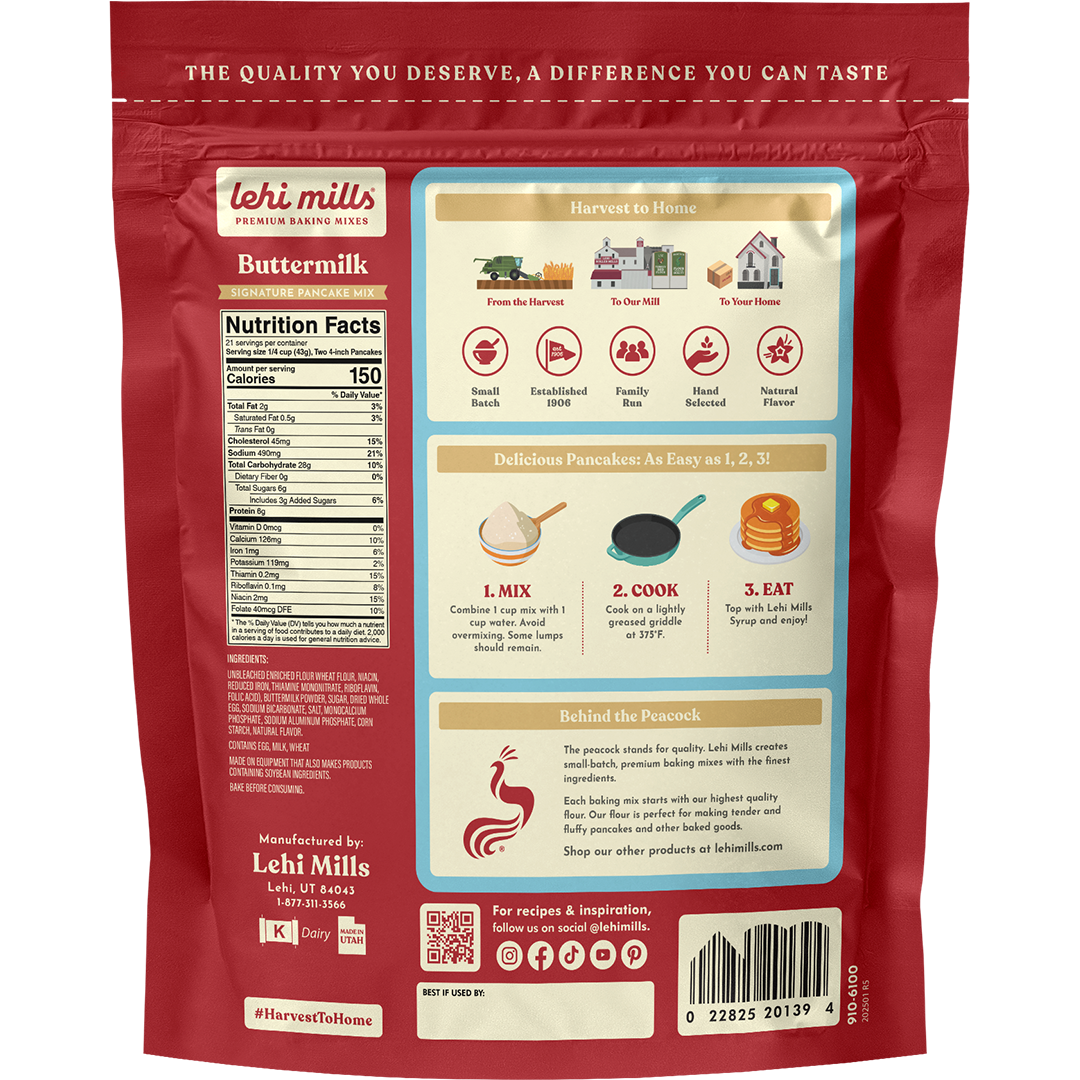 Lehi Mills - Wholesale Pancake Mix - Buttermilk Pancake Mix5