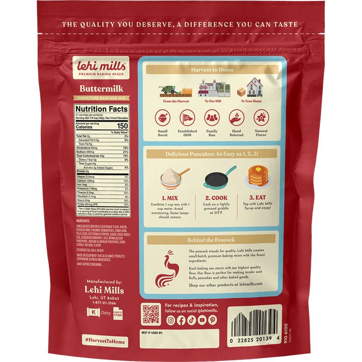 Lehi Mills - Wholesale Pancake Mix - Buttermilk Pancake Mix5