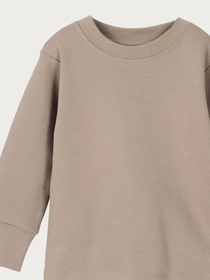 Babu - Wholesale Sleepwear set – Kids - Long Sleeve PJ Set - Walnut1