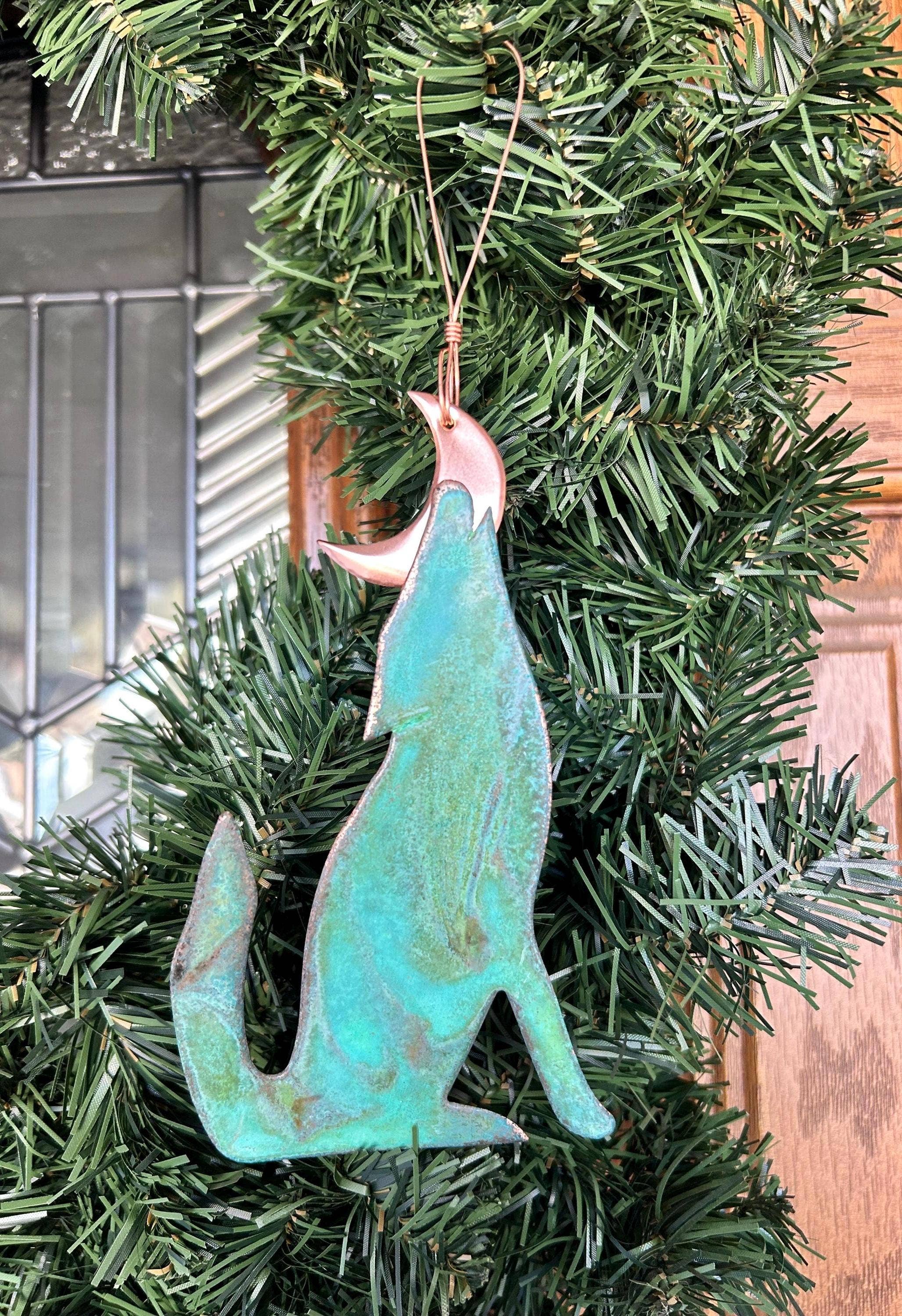Dos Damas Designs - Wholesale Ornament - Coyote Wolf Copper Christmas Ornament5