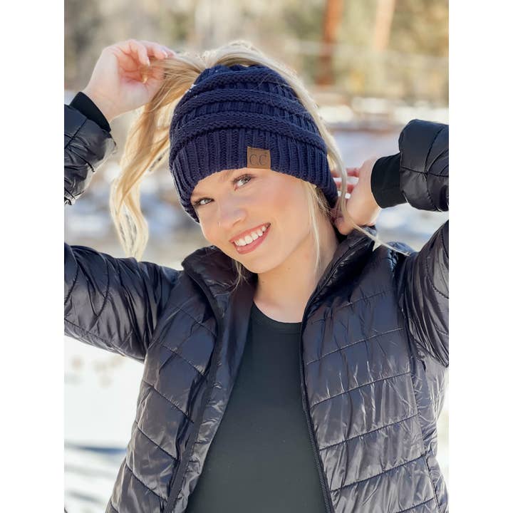 Neon Yellow Solid Classic CC Beanie Tail MB20A for wholesale on Faire1