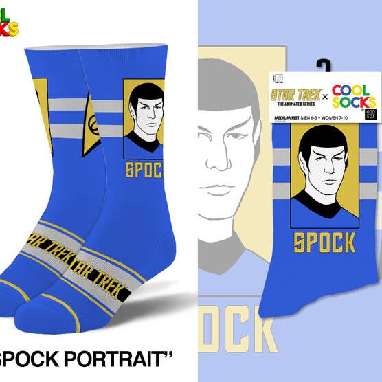 Spock - Mens Crew Folded for wholesale by Cool Socks