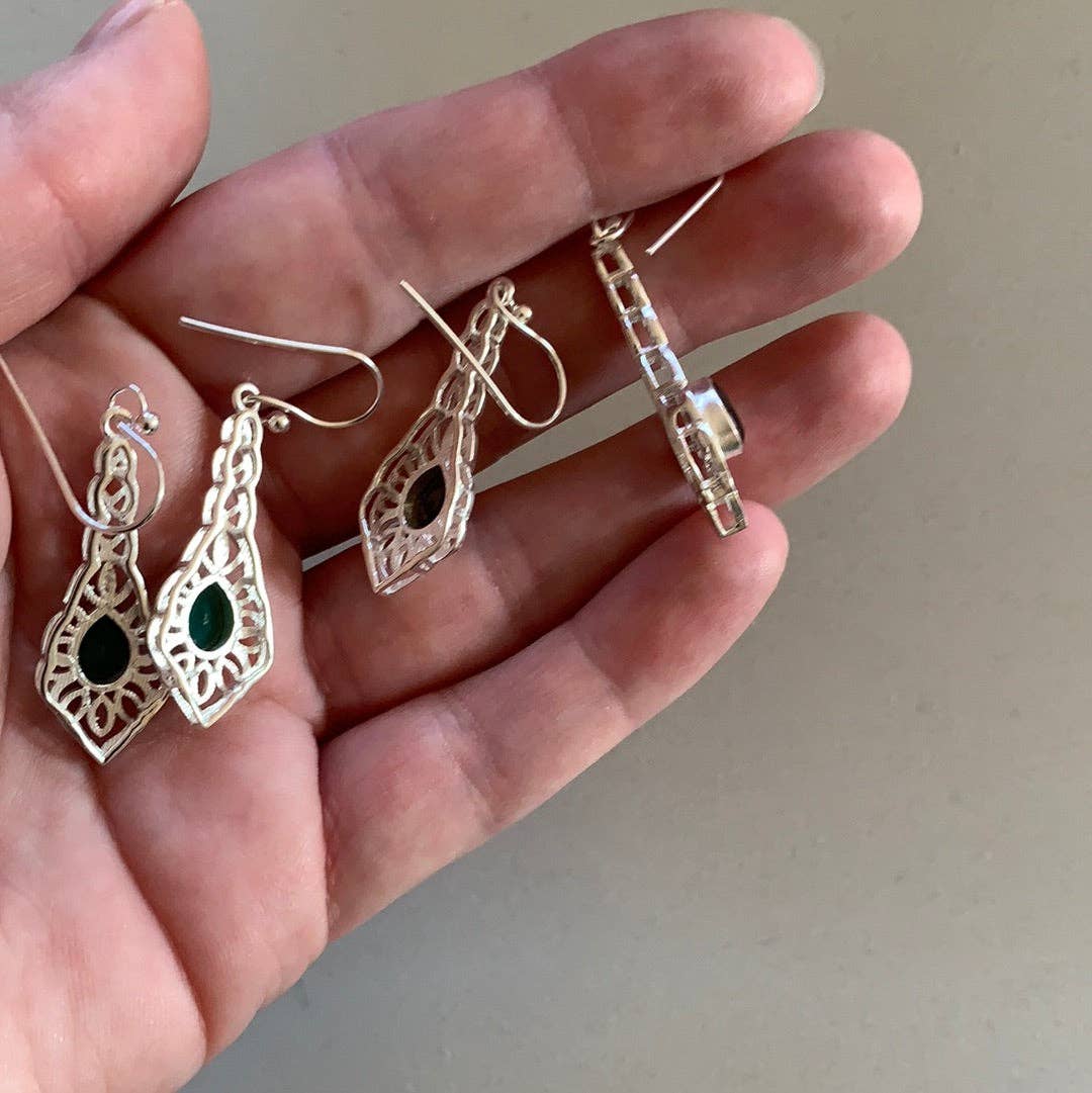 Keystone Crystals - Wholesale Dangle Earrings - Gemstone Sterling Silver Earrings13