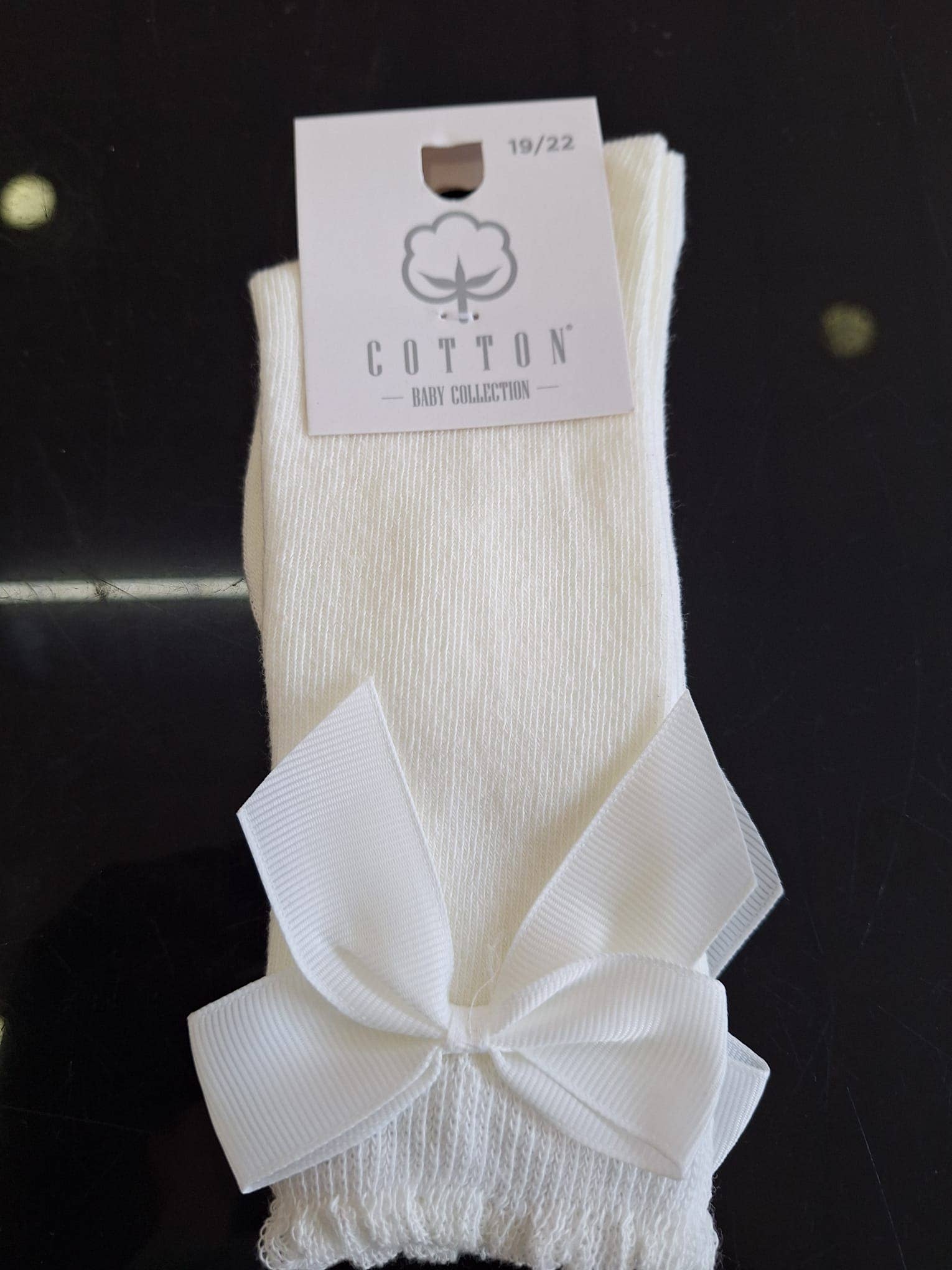 Cotton Socks – Engroshandel Sokker - Baby – Knæstrømper med sløjfe i 100 % bomuld15