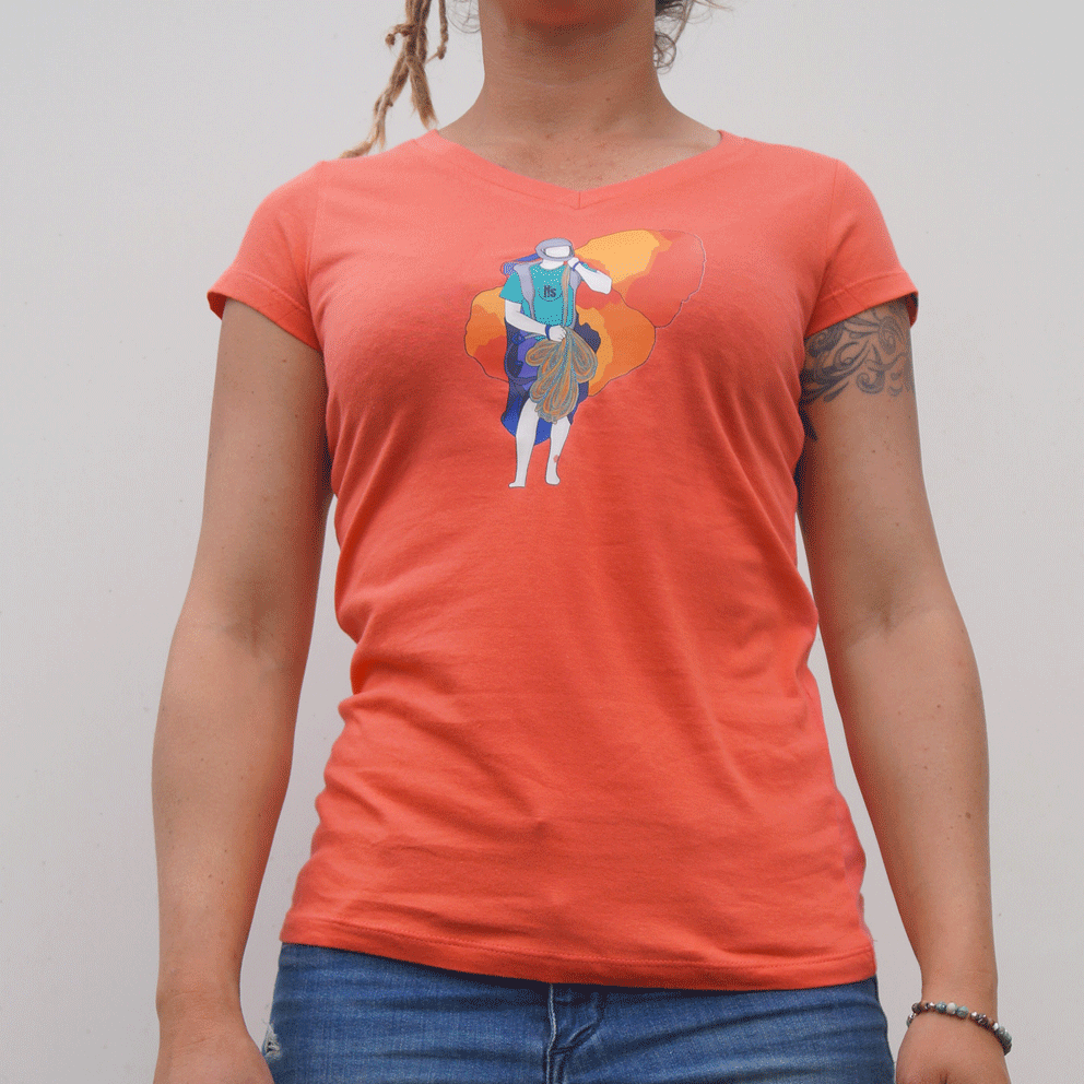 Hot Savoie 74 - Wholesale Screen Printed T-Shirt - Women's - Women's T-shirt - Paragliding8