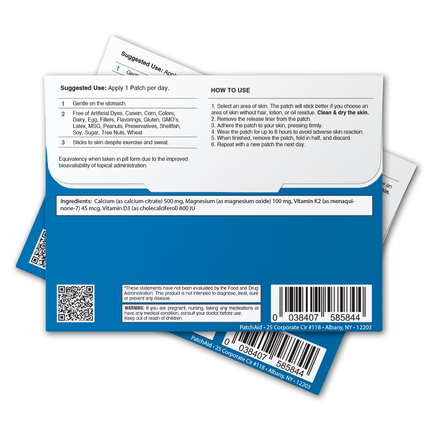 PatchAid - Wholesale Oral Supplement/Vitamin - Kids D3/Calcium Patch - Bone Strength & Dental Health2