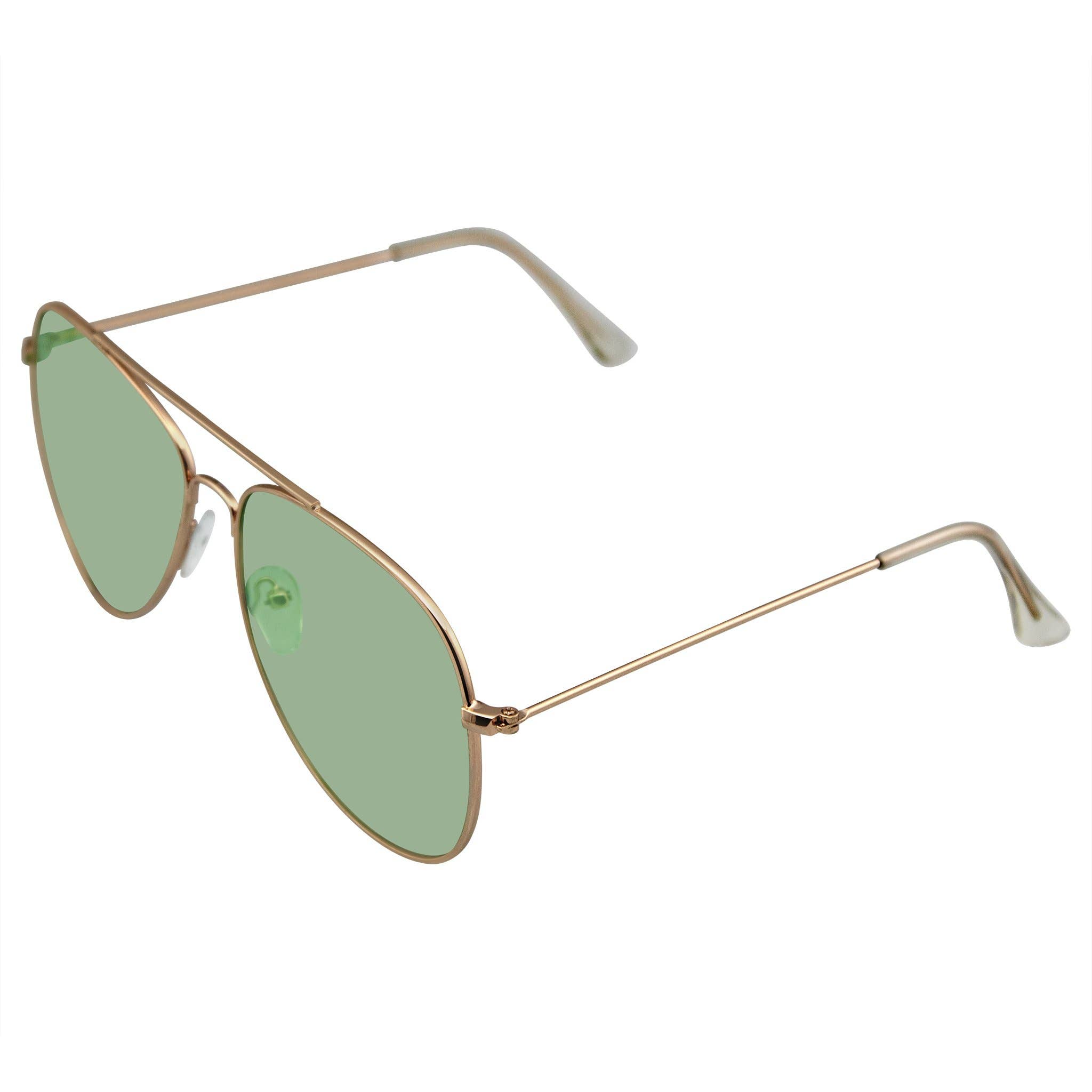 Emblem Eyewear - Wholesale Sunglasses - Unisex - Sunglasses Mens Womens Color Tinted Lens Color Tone Retro6