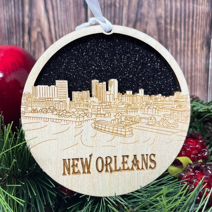 Ornamento Skyline di New Orleans per la vendita all'ingrosso da parte di Joseph's Workshop