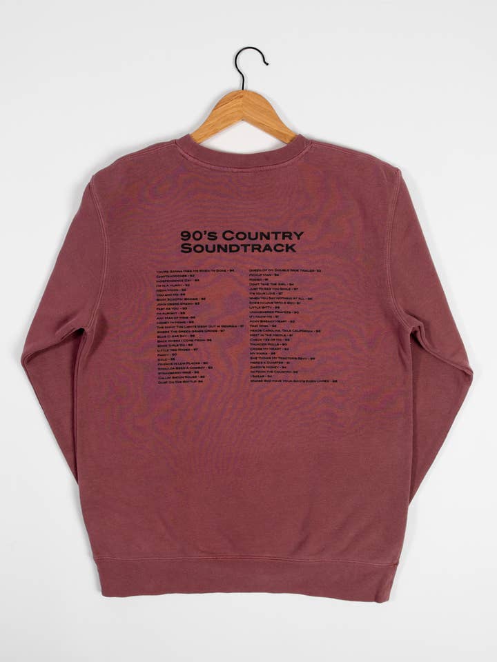 American Farm Company - Wholesale Graphic Sweatshirt - Women's - Graphic Western '90s Country Soundtrack' Crewneck