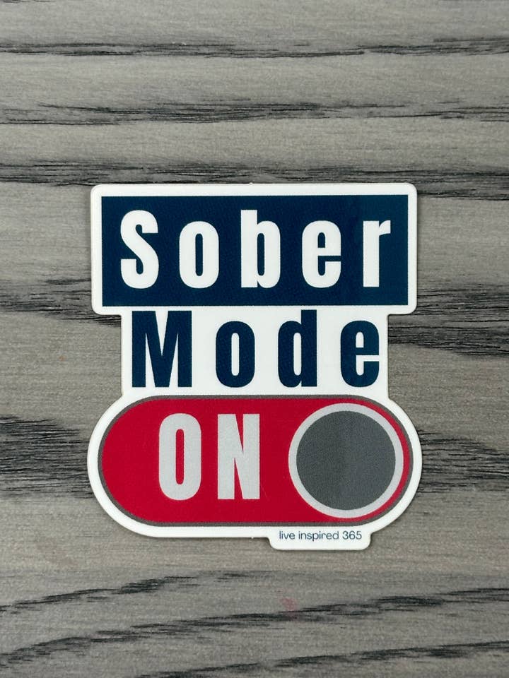 Nuchtere modus aan | Sticker voor wholesale door Live Inspired 365
