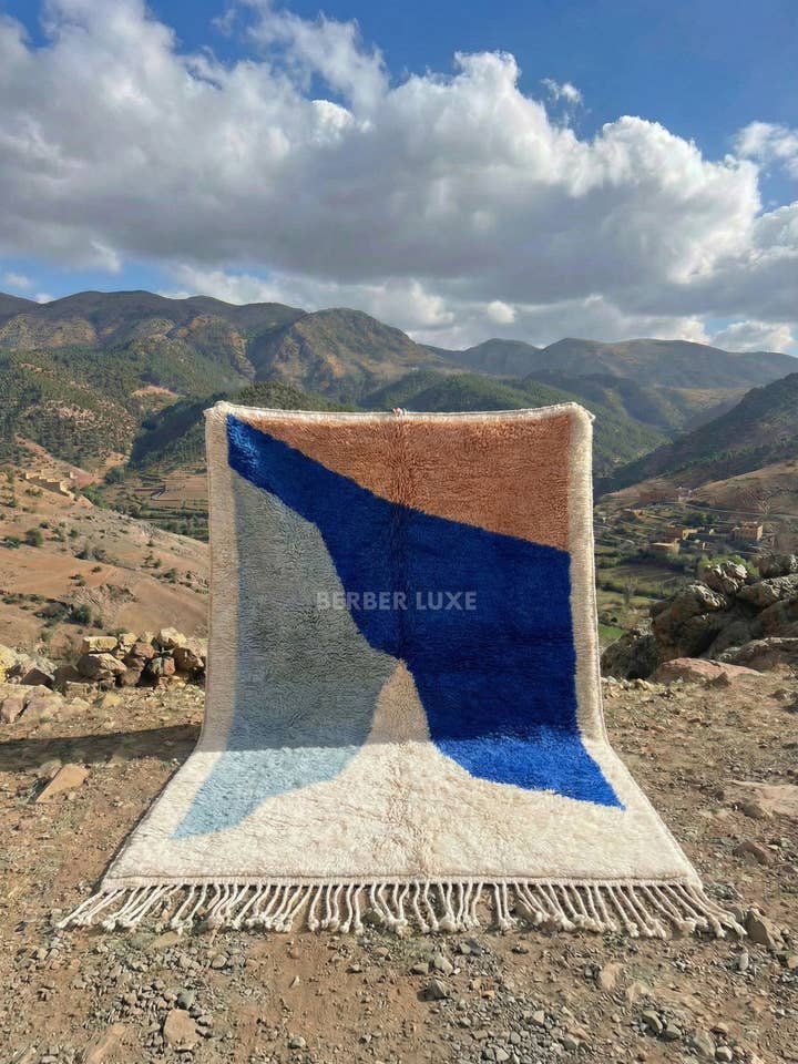 Wool Area Rug Moroccan Handmade Plush Berber Style Carpet for wholesale by BERBER LUXE