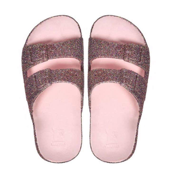 Cacatoès Trancoso Sparkly Pink Candy-scented Sandals-Kids for wholesale by Cacatoès