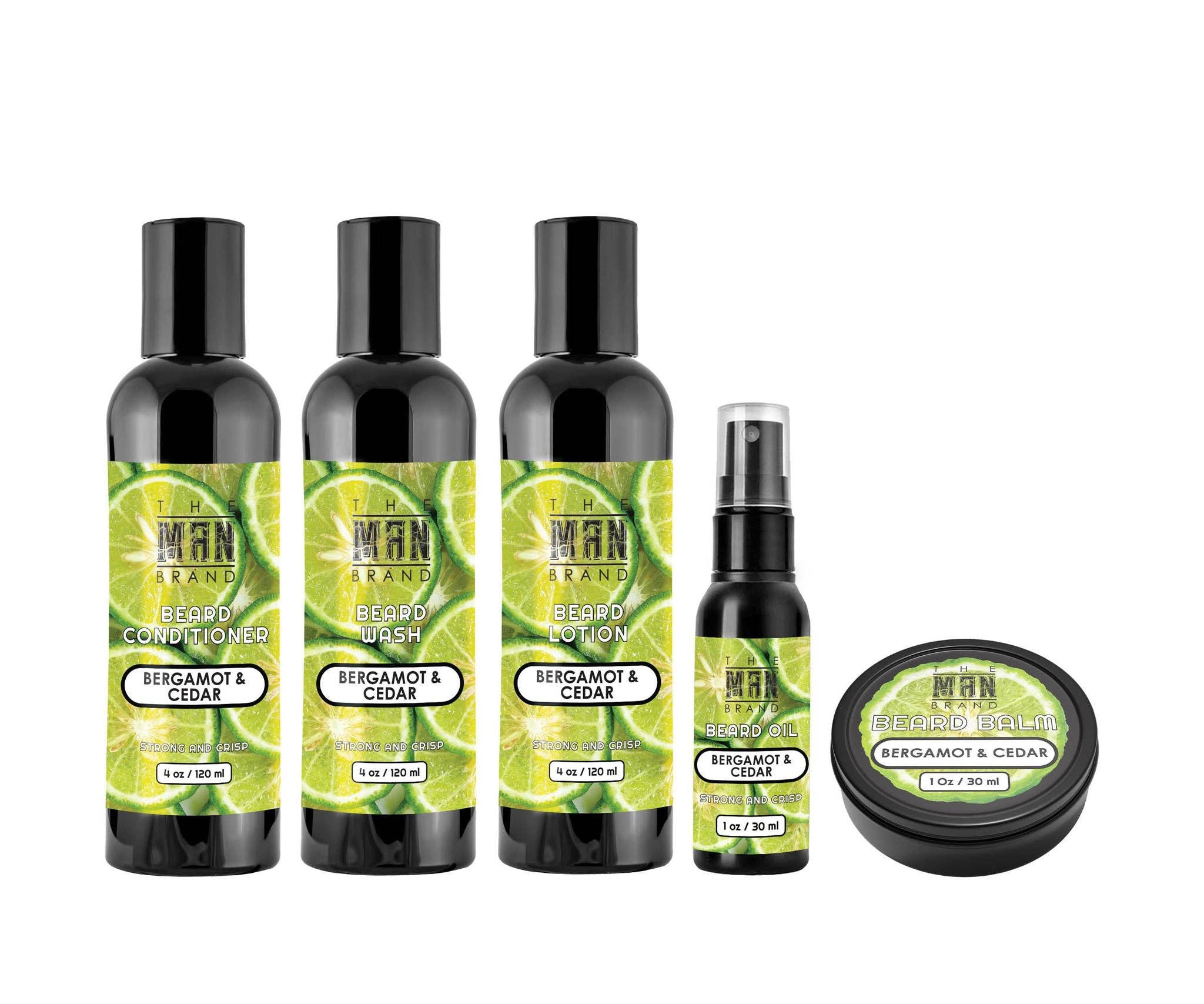 The Man Brand - Wholesale Beard Styling Product - Bergamot and Cedar Ultimate Beard Kit1